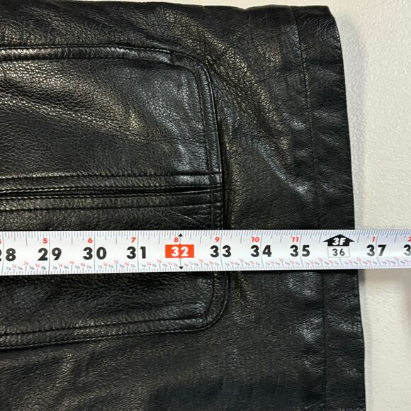 Wilsons Leather Coat Jacket Men's Size Large Black Thinsulate Waterproof Heavy - Picture 8 of 11